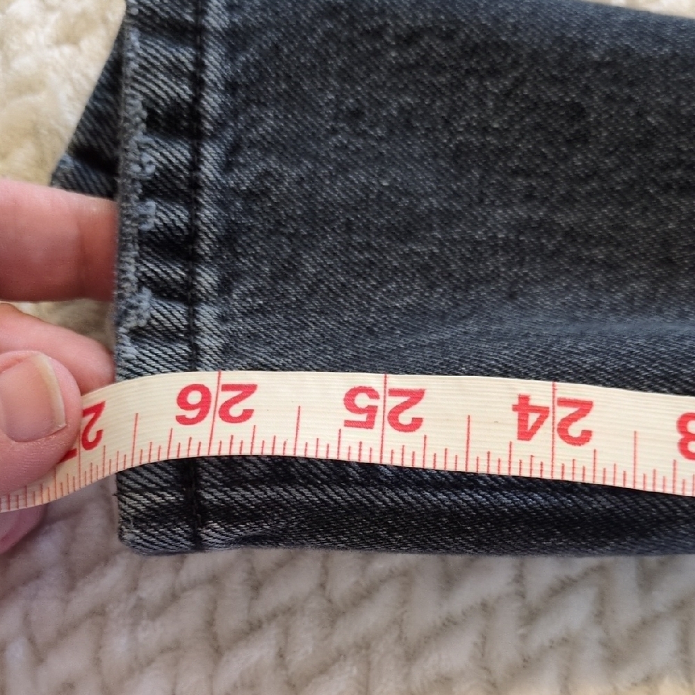 Everlane The 90s Way High Jean High Rise Faded Black 🖤 sz 23 -measures to sz 26 - Picture 7 of 16